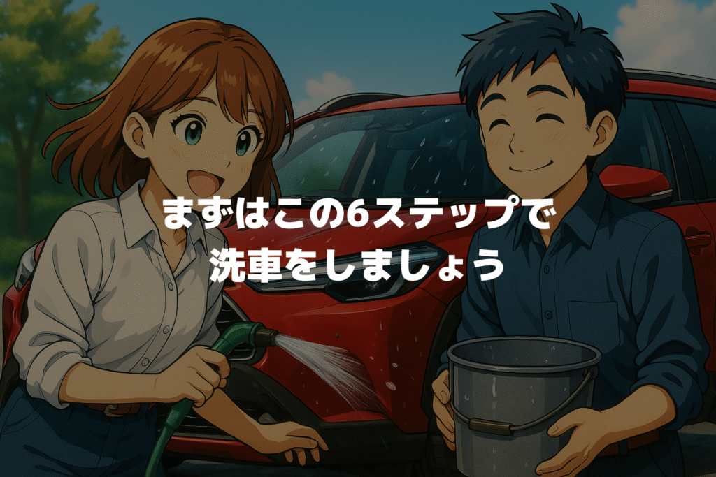 カローラクロスをまずはこの6ステップで洗車をしましょう