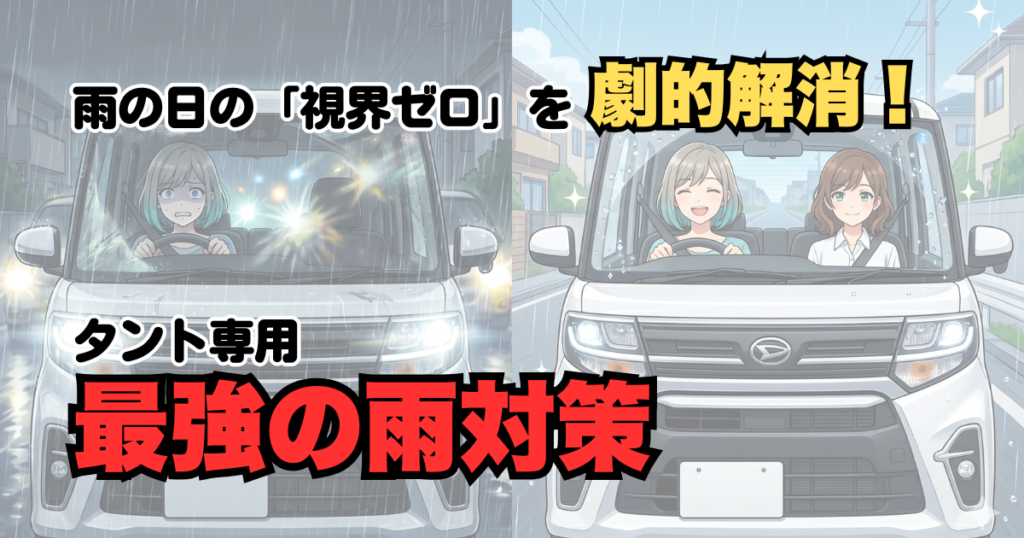 雨の日のタントが劇的に変わる！「視界が悪い」をたった30分で解決する裏ワザ【適合サイズ表付き】